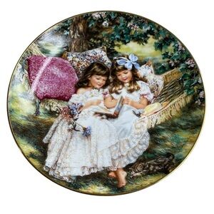 Vintage 1992 Reco Sisters Storybook Memories Decorative Plate Sandra Kuck 3999MB